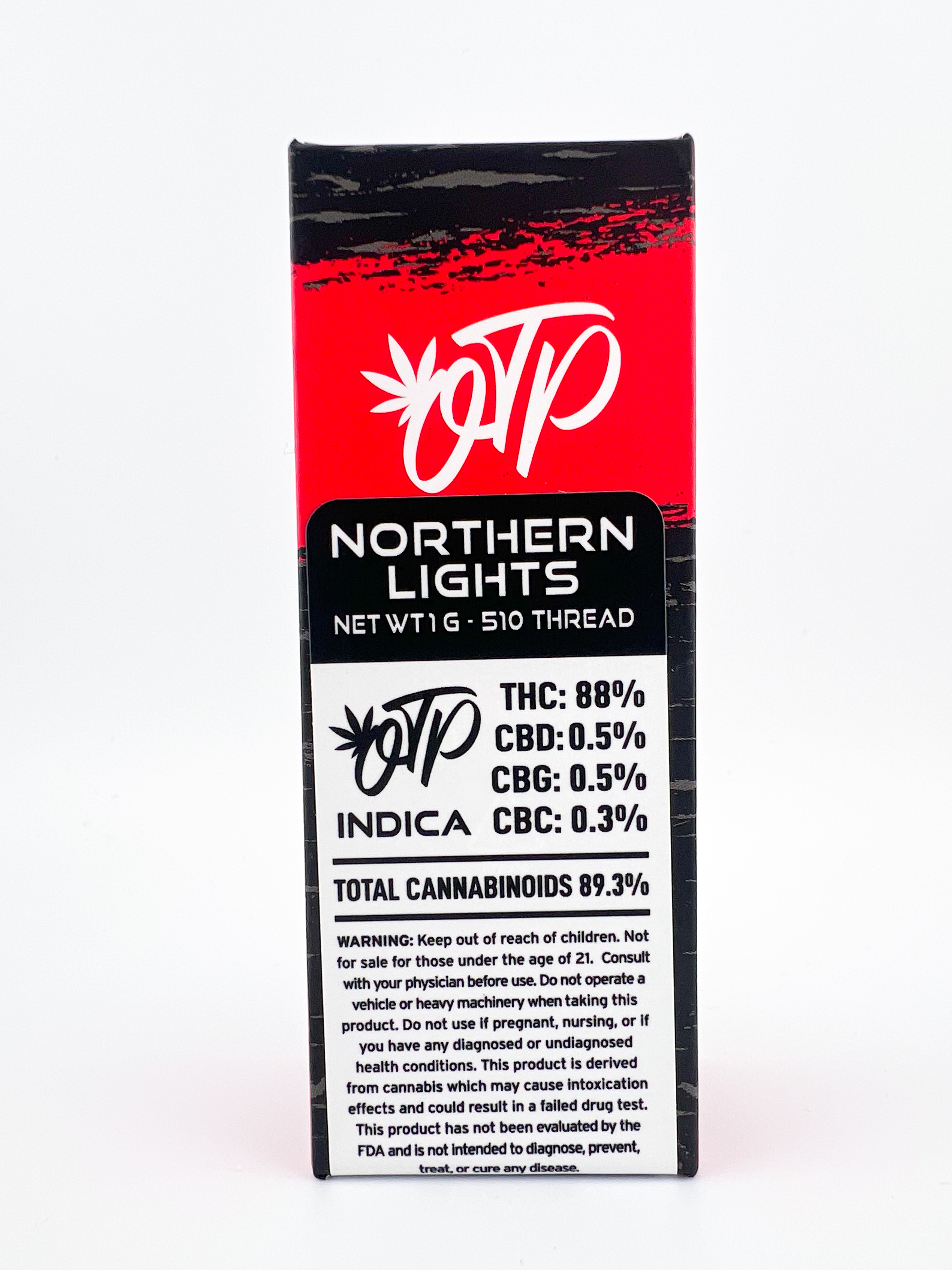 Photograph of product: Off The Path - Northern Lights - Oui'd - 510 Threaded Cartridge