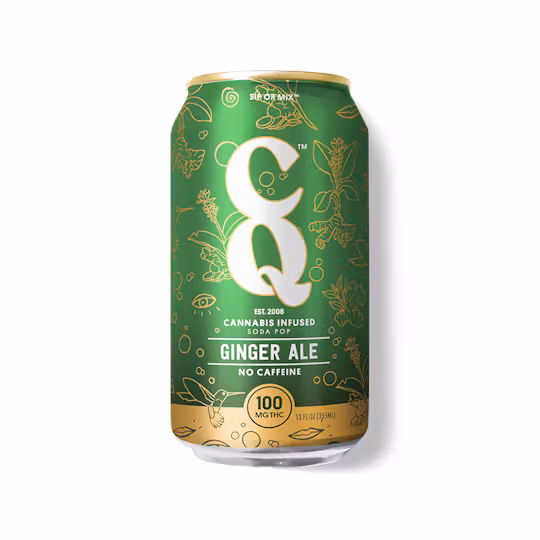 Photograph of Product: CQ Soda 100MG Beverage Ginger Ale