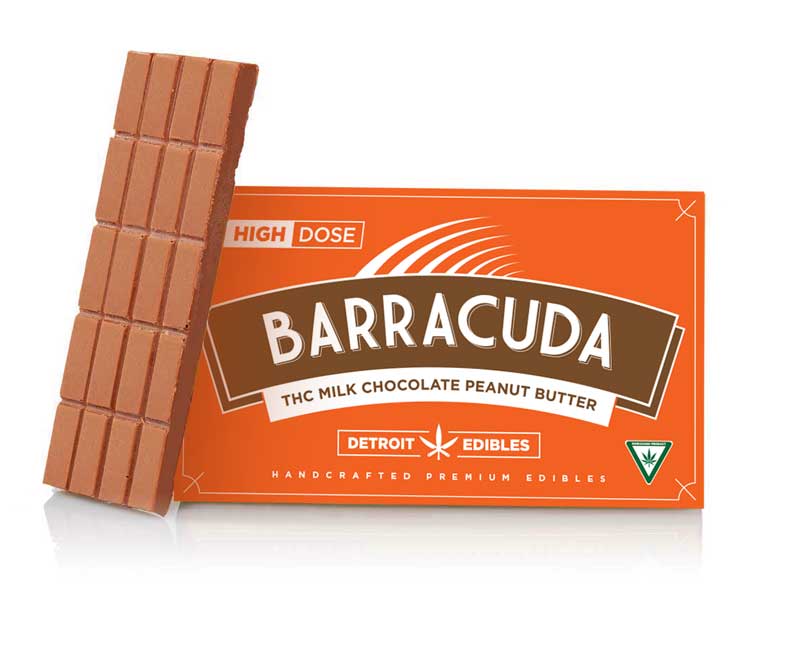 Photograph of product: Barracuda 200mg Milk Chocolate Bar Peanut Butter2