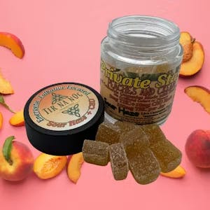 Photograph of product: Peaches & Cream 1:1 | 100mg Gummies - 