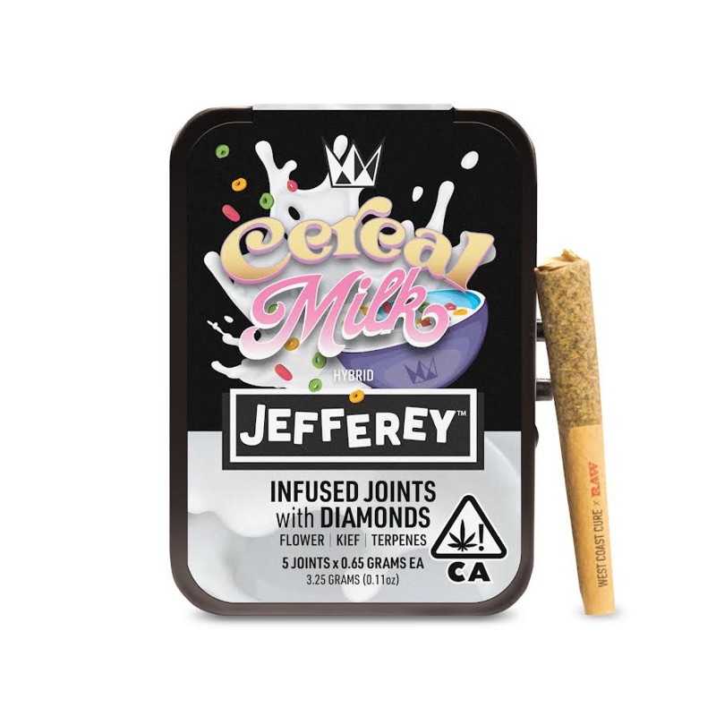 Photograph of product: West Coast Cure - Cereal Milk Jefferey Infused Preroll 5pk