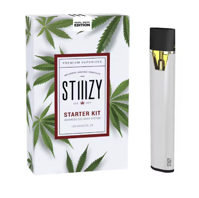 Photograph of product: Pearl White Vaporizer Battery STIIIZY