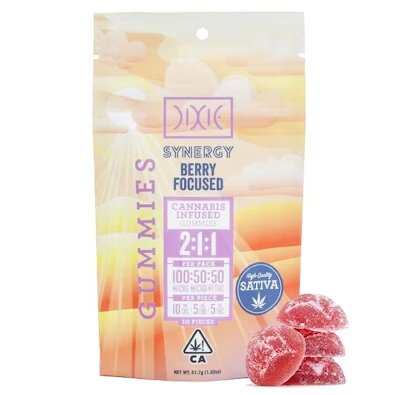 Photograph of product: Berry Focused Synergy Gummies Dixie