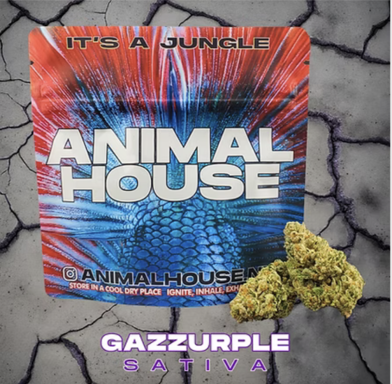 Photograph of product: Animal House | Gazzurple Flower - 3.5g
