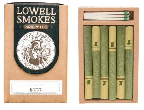 Photograph of product: Lowell Smokes - State Of Mind - Premium Pre-Rolls - 6pk