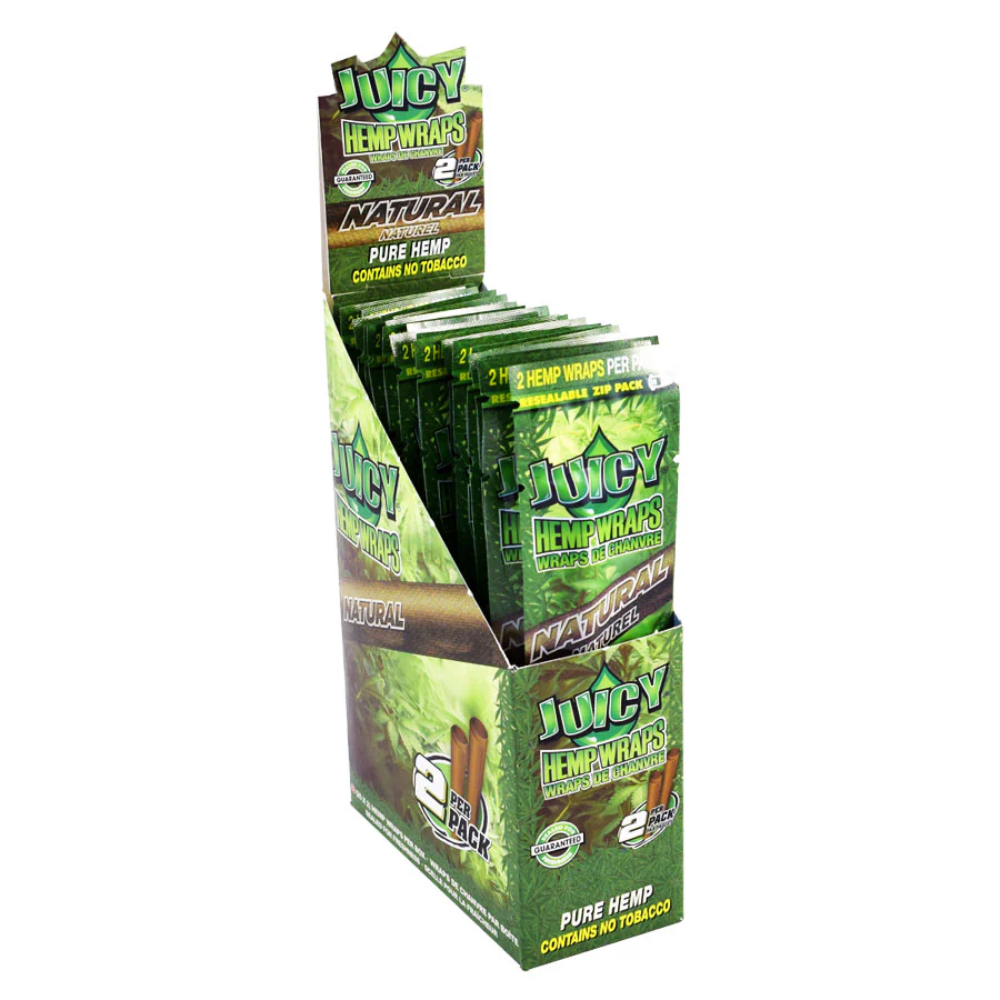 Photograph of product: Juicy J | Terp Enhanced Wrap | Natural | 2pk
