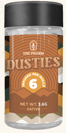Photograph of product: Dusties - Kief Infused Prerolls 6pk - Watermelon AK (S)
