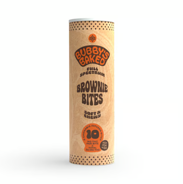 Photograph of product: Bubby's Baked Goods Brownie Bites (H) 5pk 50mg