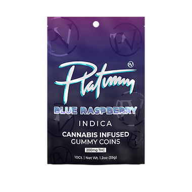 Photograph of product: Platinum Vape - Blue Raspberry Gummies 200mg
