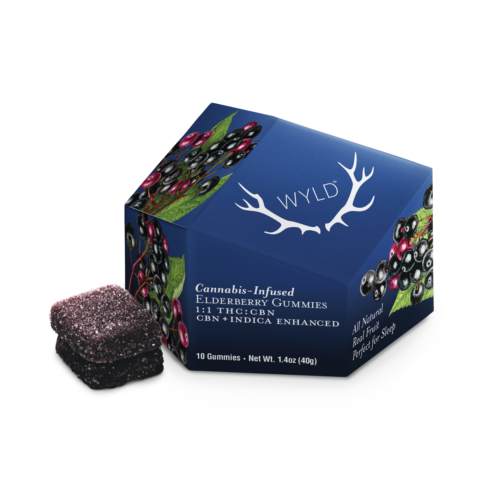 Photograph of product: Elderberry 2:1 CBN + Oui'd  | Gummies 10pk | 100mg