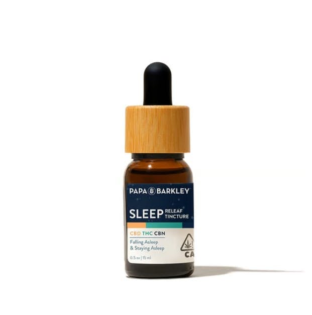Photograph of product: Papa & Barkley - 15ml Tincture 2:4:1 CBD/TH-oui/CBN Sleep Releaf - 