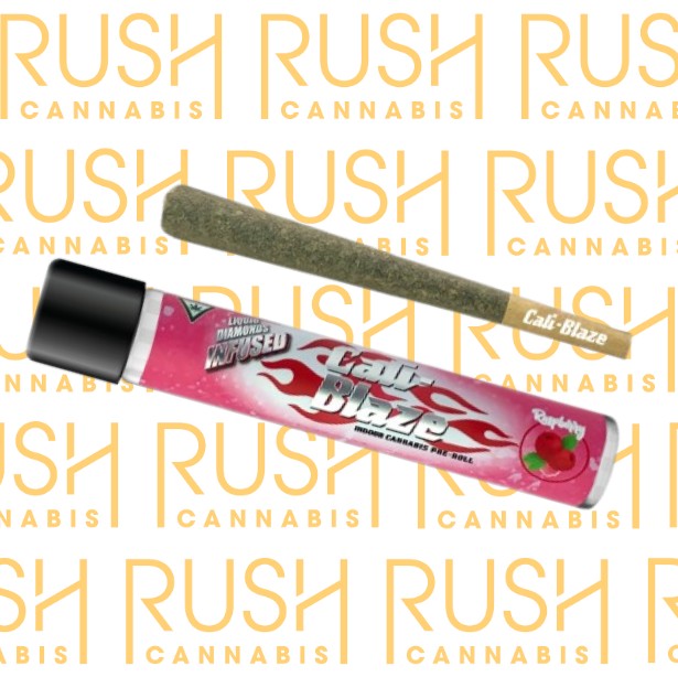 Photograph of product: Cali Blaze Raspberry Infused Pre Roll
