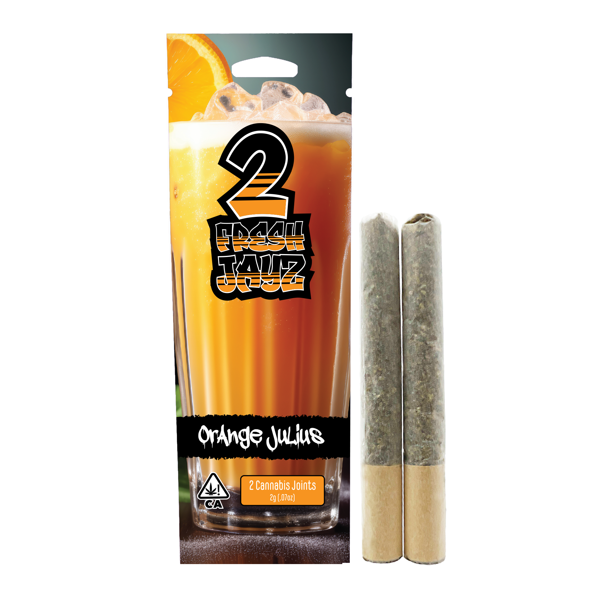 Photograph of Product: 2 Fresh Jayz - 1.0g Rolled Joints - 2 pack - Orange Julius