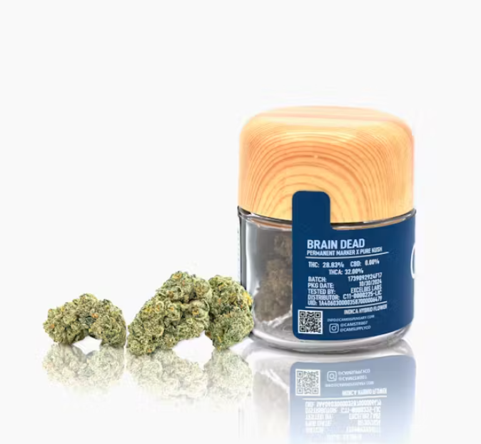 Photograph of product: CAM Private Reserve Brain Dead Hybrid Flower 3.5g