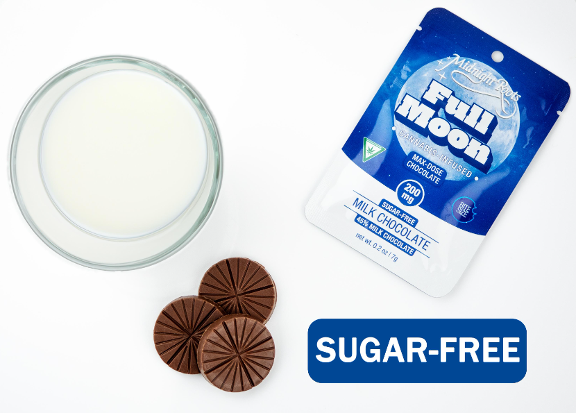 Photograph of Product: Sugar Free Milk Chocolate | Full Moon | Midnight Roots