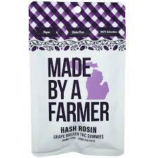 Photograph of product: Made By A Farmer - Grape Breath Pack - au chocolat Rosin Gummies - 200mg