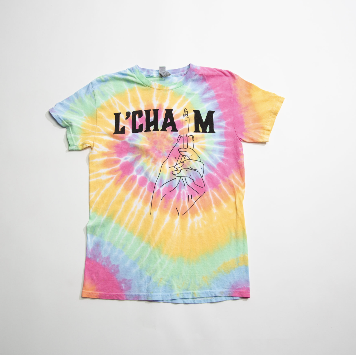 Photograph of product: L'Chaim Short Sleeve Tie Dye T-Shirt