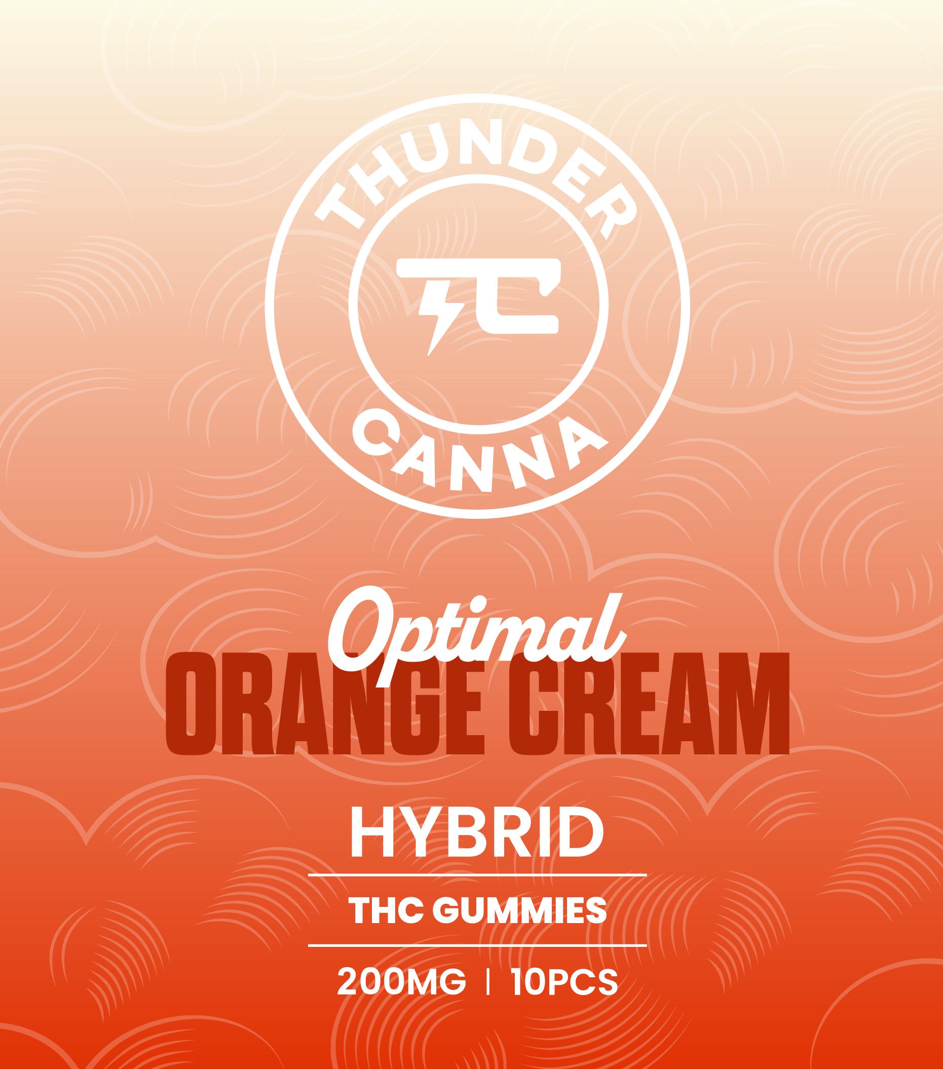 Photograph of product: THUNDERCANNA | OPTIMAL ORANGE CREAM | GUMMIES | 200MG