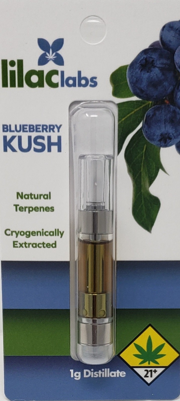Photograph of Product: LILAC LABS Blueberry Kush Cartridge