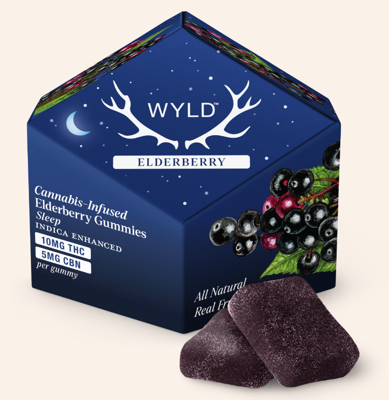 Photograph of product: Elderberry | Gummy | 2:1 TH-oui:CBN | 10pk/100mg:50mg