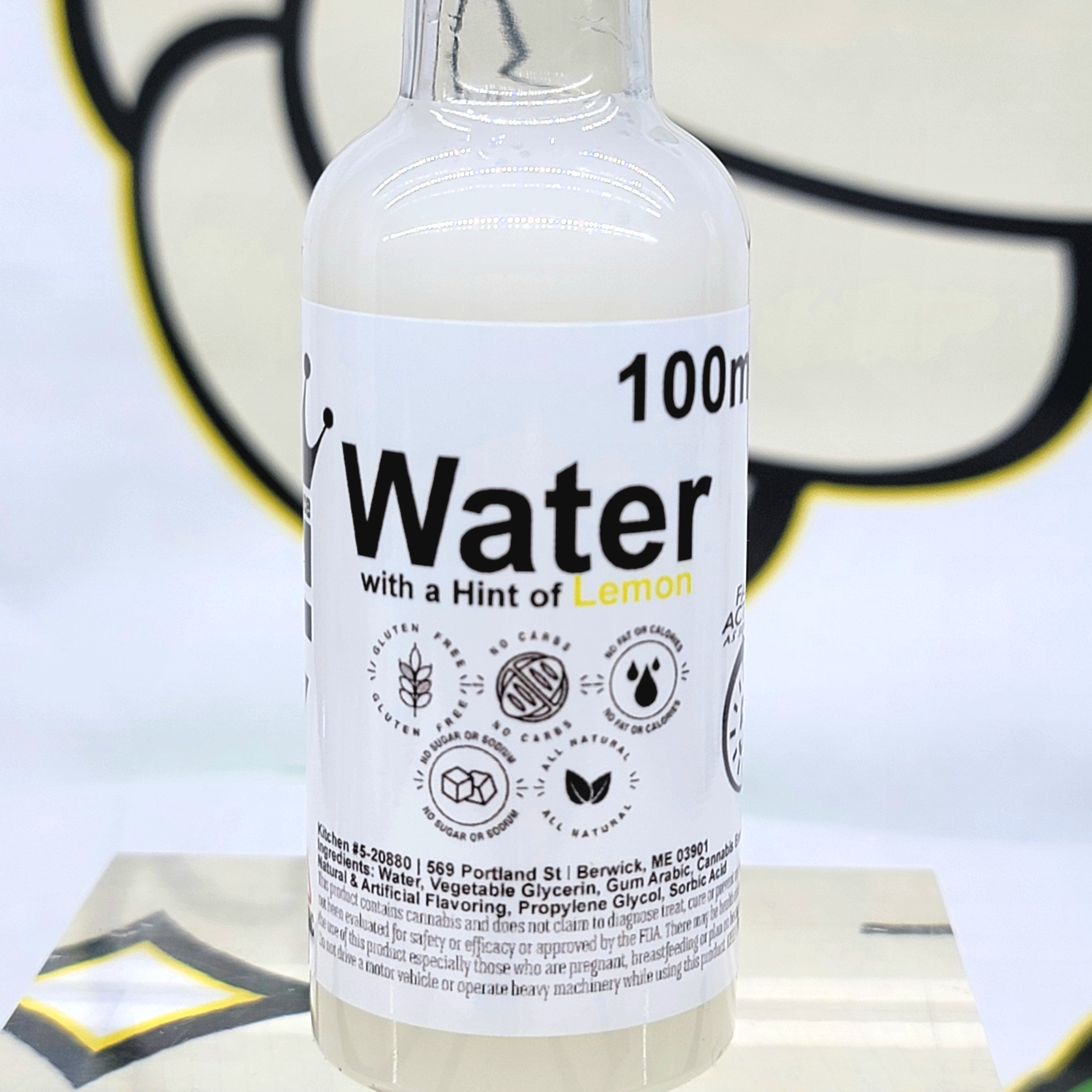 Photograph of product: 100mg Water with Lemon Fast Acting Shot