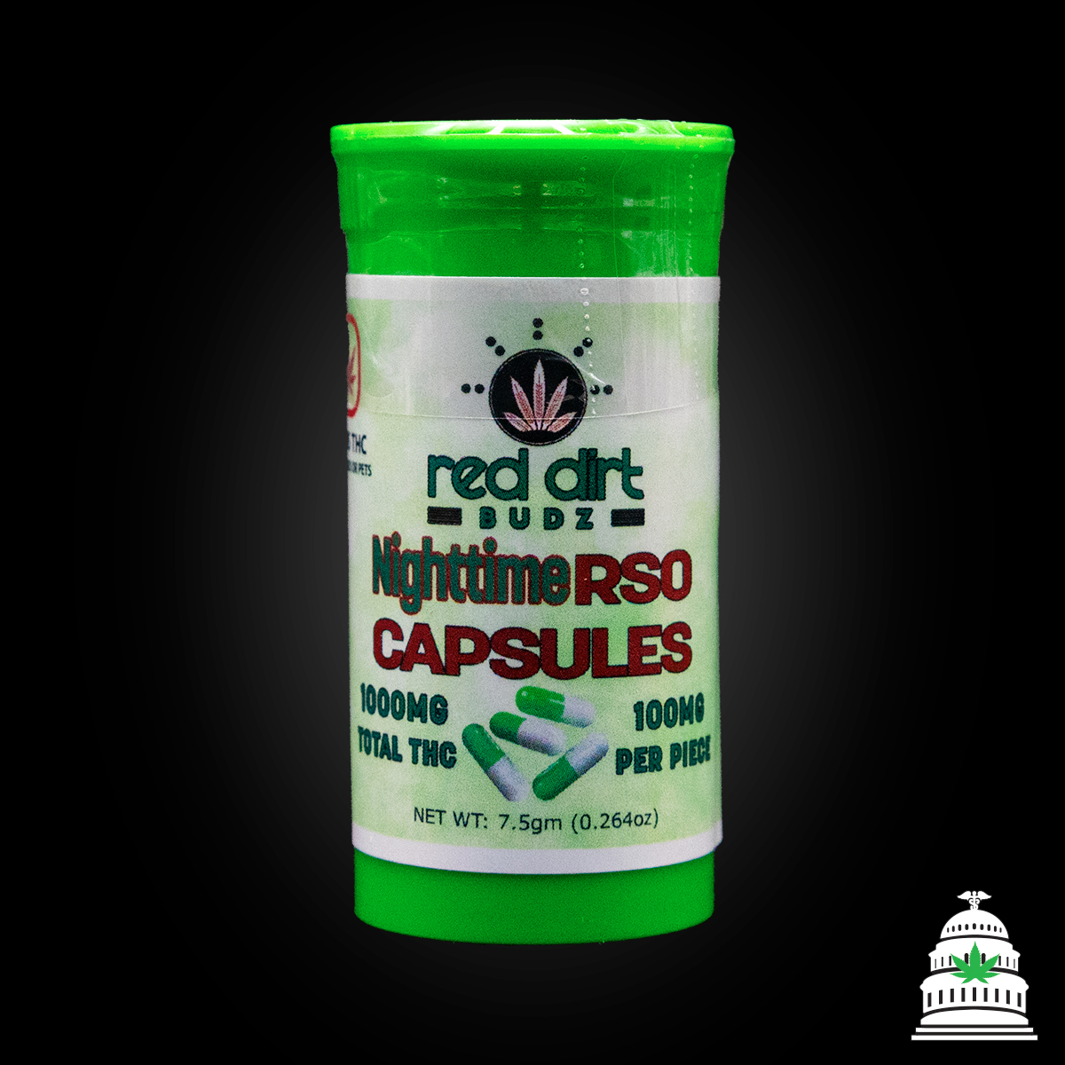 Photograph of Product: Night Time RSO - Red Dirt Capsules