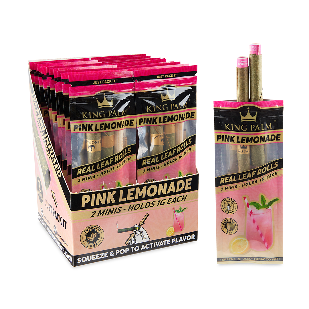 Photograph of product: King Palm Mini Cones Pink Lemonade Terps 2pk (TAX INCLUDED)