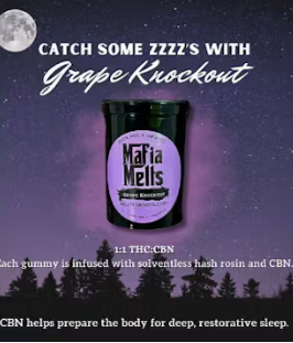 Photograph of product: Brute's Roots | Edible | Gummies | Grape Knockout | 100mg 10 Pk