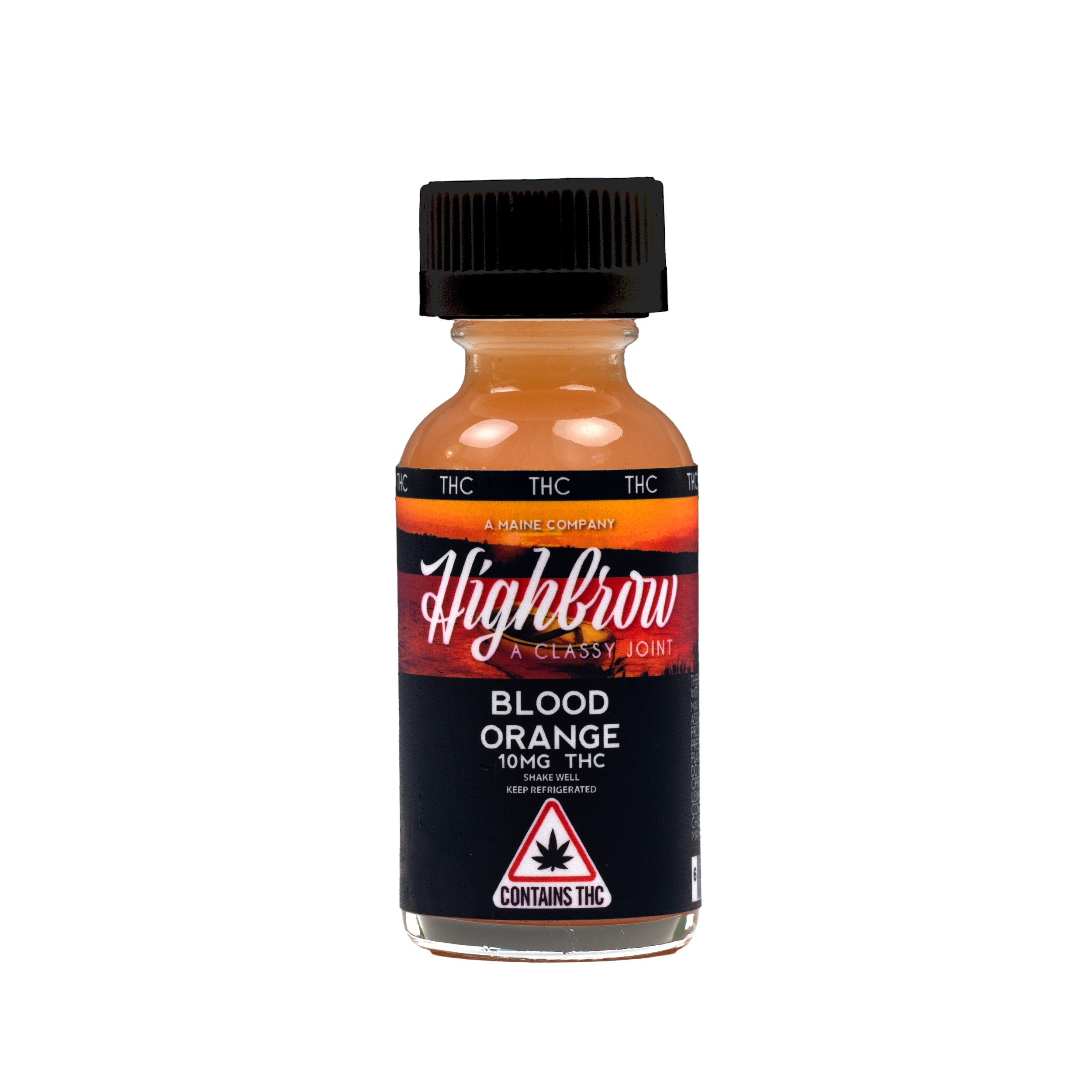 Photograph of product: Highbrow: 10mg Blood Orange Mini Drink