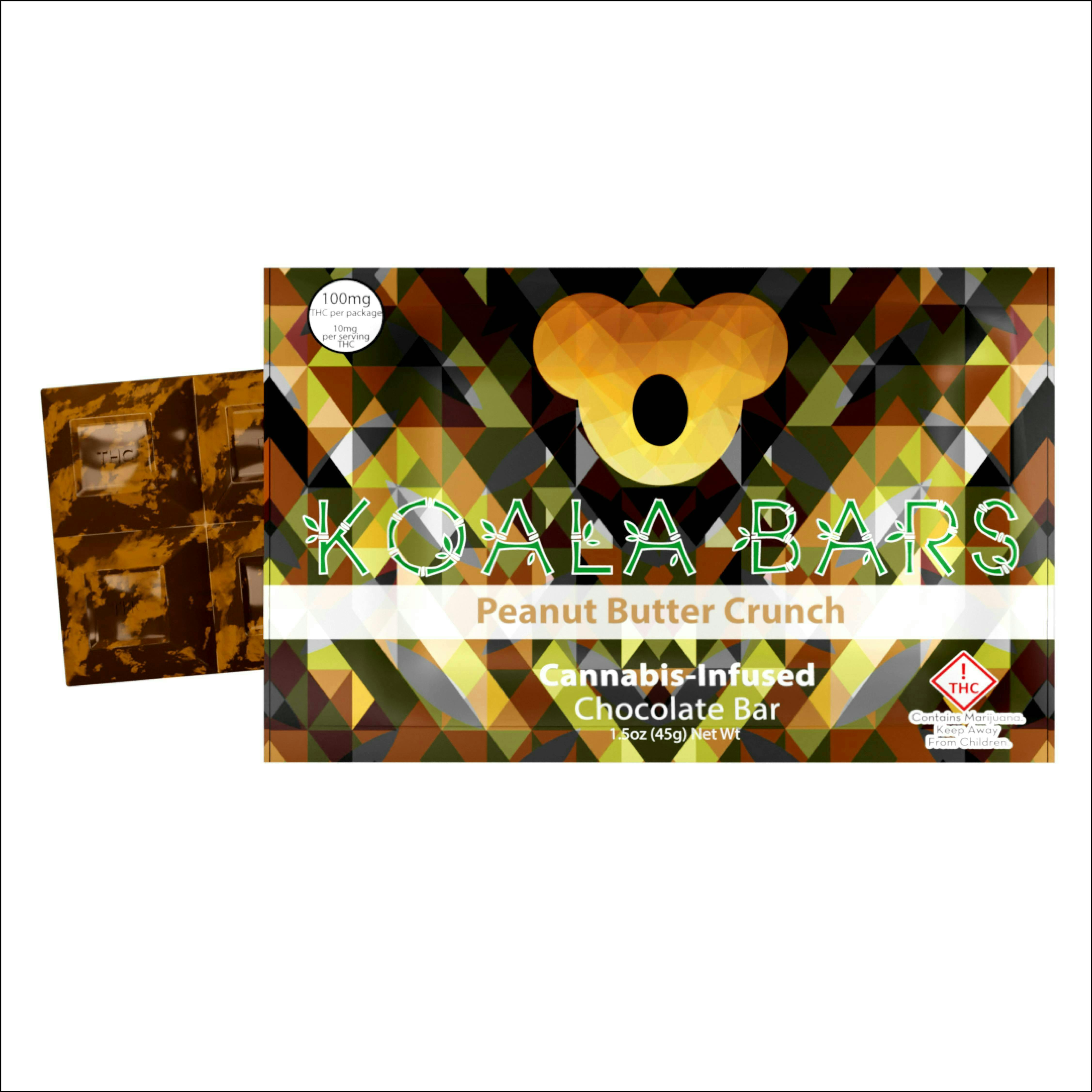 Photograph of product: Peanut Butter Crunch Bar 330mg | 10pcs - 