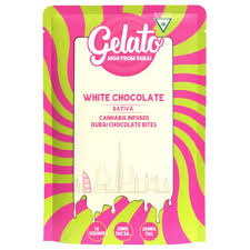 Photograph of product: Gelato | white Chocolate Dubai Bites | Candy | 10pc. | 200mg