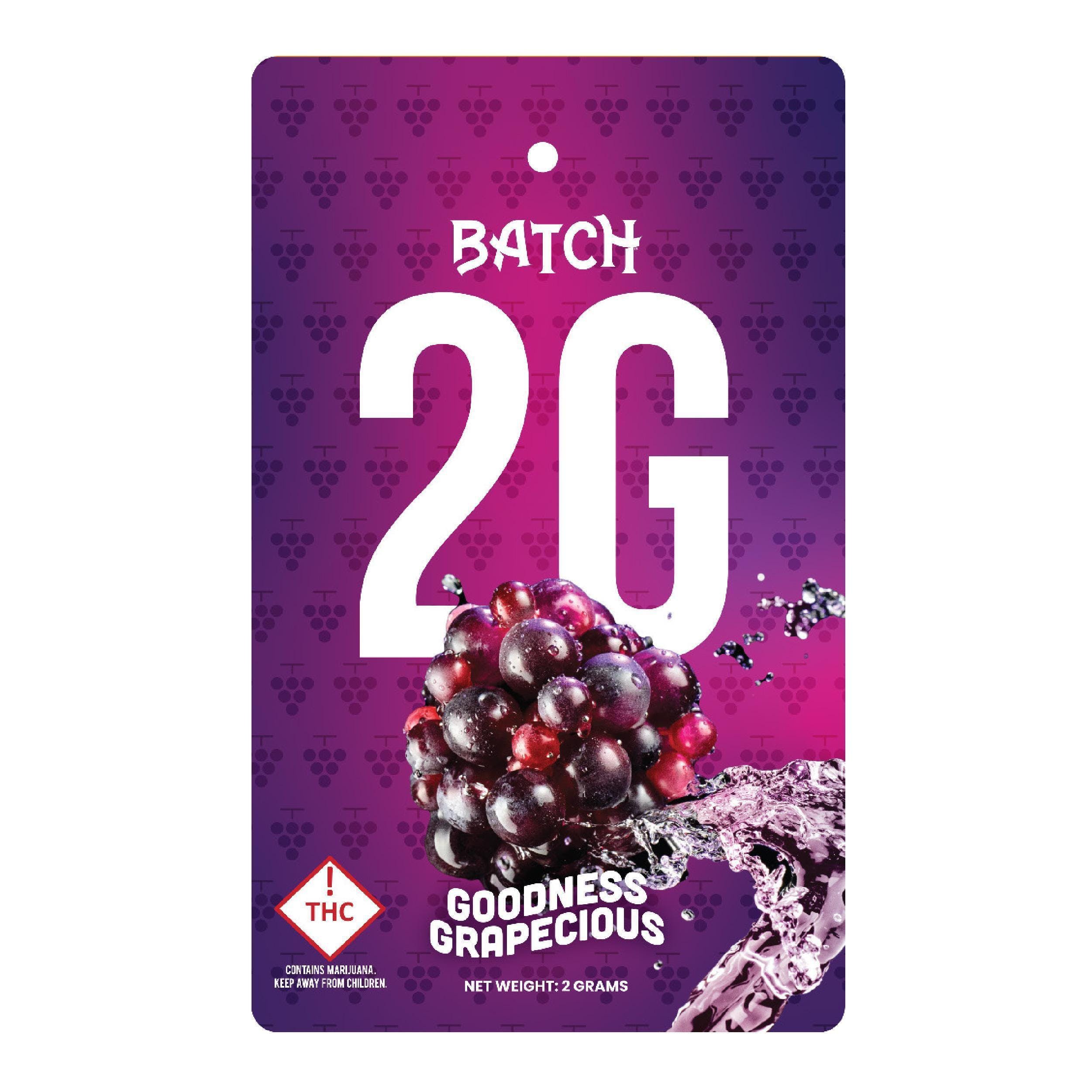 Photograph of product: Batch Goodness Grapecious Cartridge 2g