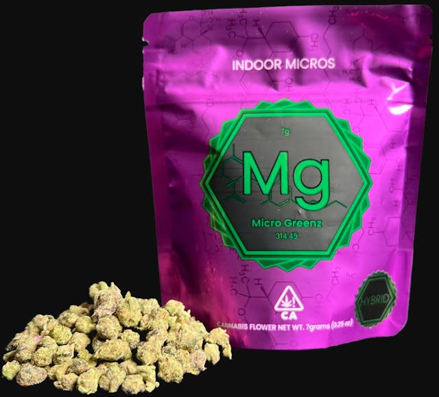 Photograph of product: Micro Greenz Indoor Flower 3.5g - Upside Down Runtz x RJ