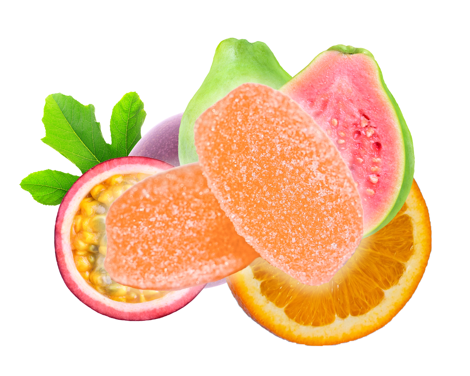 Photograph of product: North Shore Cruise Chews - Passion Orange Guava CBD/TH-oui