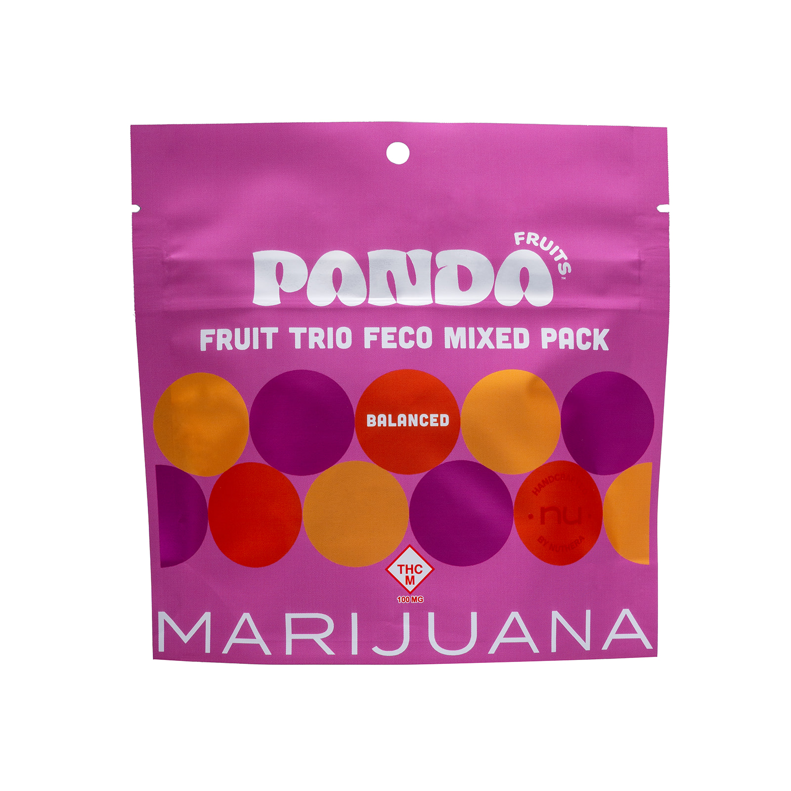 Photograph of Product: Mixed Fruit Trio FECO Gummies (100mg)