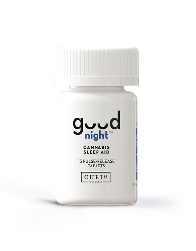 Photograph of product: Curio Wellness - Tablets Good Night Pulse 2:1 TH-oui:CBN - 300mg