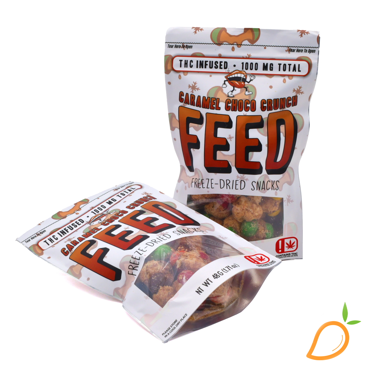 Photograph of Product: 1000mg Freeze Dried Caramel Choco Crunch FEED Edibles
