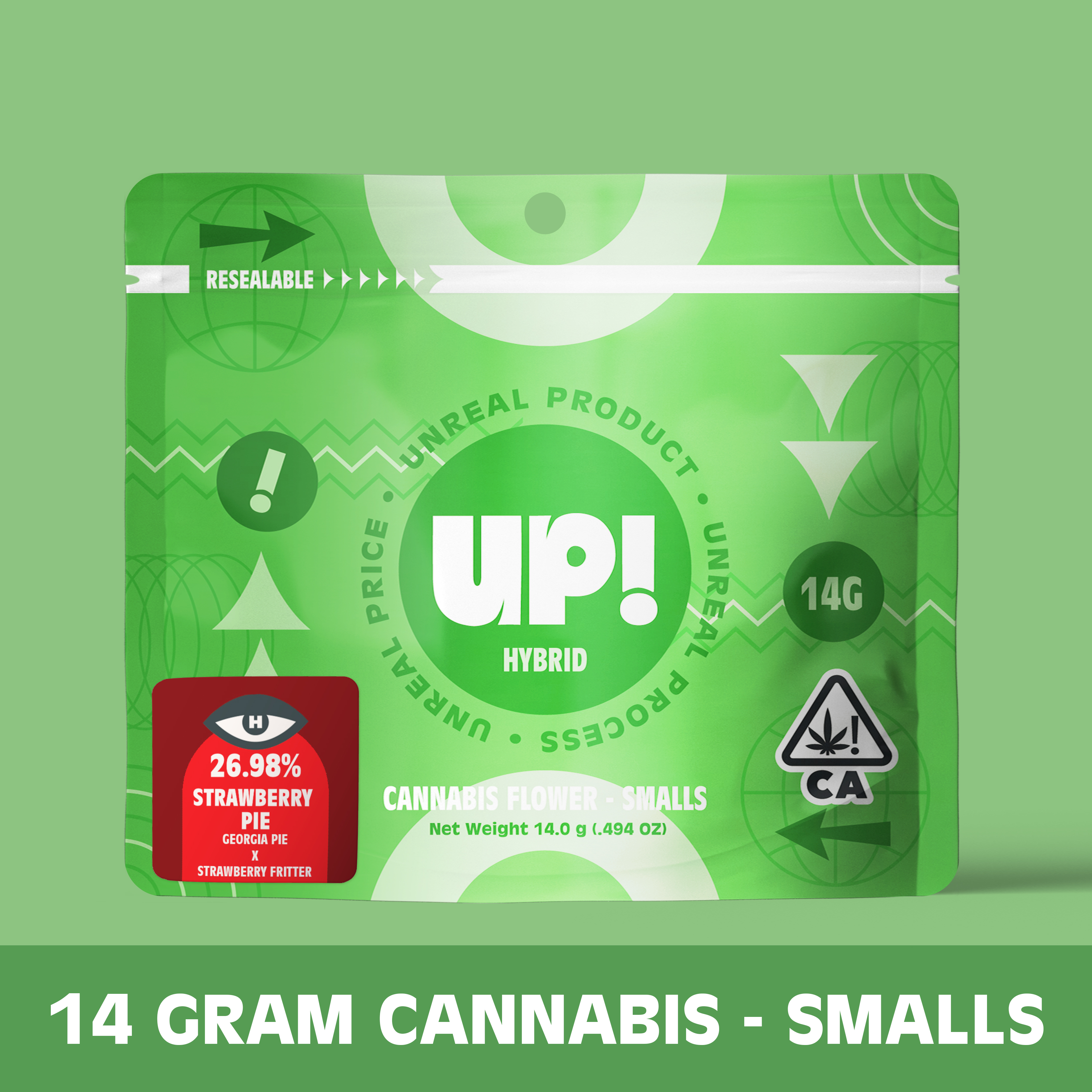 Photograph of product: UP! - Strawberry Pie (Oui'd) Oui'd Smalls - 14g