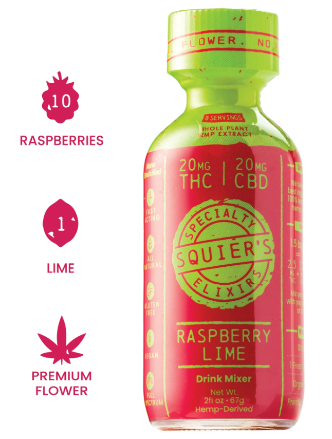 Photograph of product: Raspberry Lime Elixir | 500mg/5oz