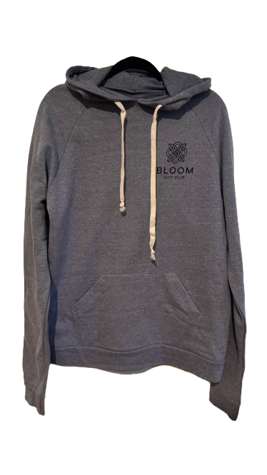 Photograph of product: Tri-Blend Fleece Ragland Hood | Medium | Bloom Brand
