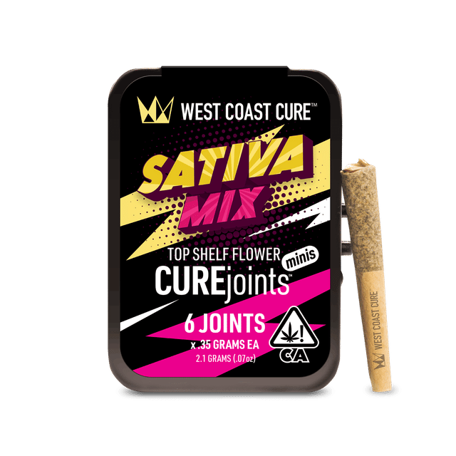 Photograph of product: 6pk Sativa Mix Mini Pre-rolls - 