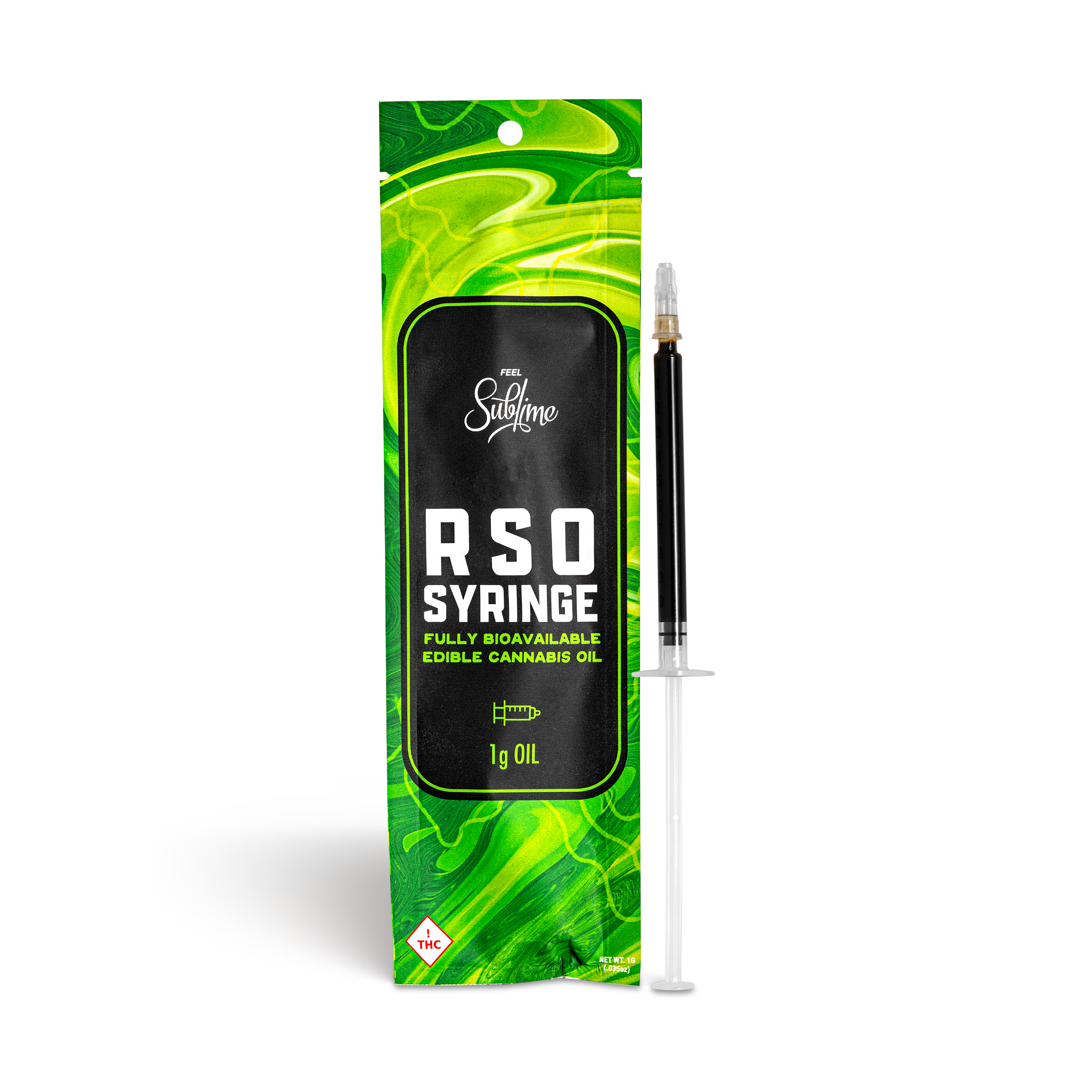 Photograph of product: RSO Syringe