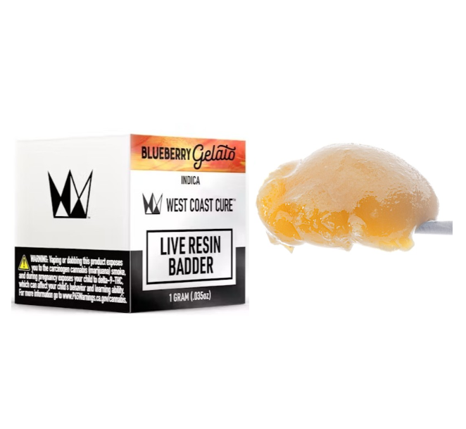 Photograph of product: BLUEBERRY GELATO - 1G LIVE RESIN BADDER