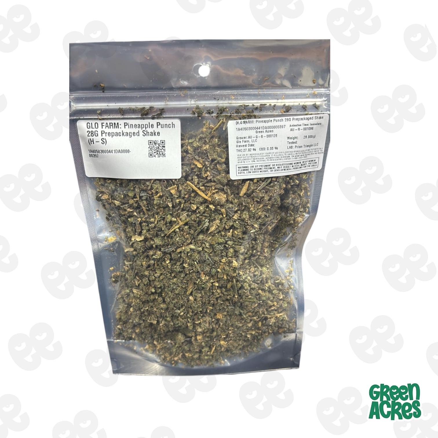 Photograph of product: GLO FARM: Pineapple Punch 28G Prepackaged Shake (H-S)