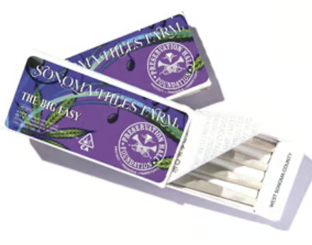 Photograph of product: Sonoma Hills Farm | Sun-Grown Preroll (4pk-3.2g) The Big Easy (H)