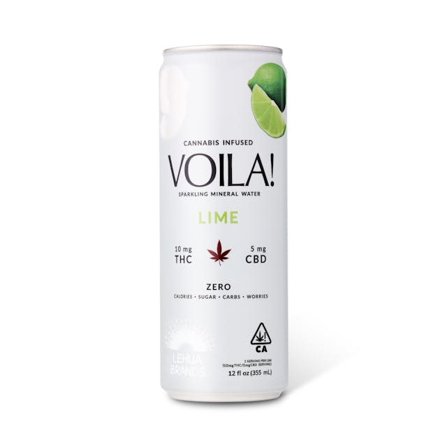 Photograph of product: Lime Sparkling Water 2:1 CBD - 