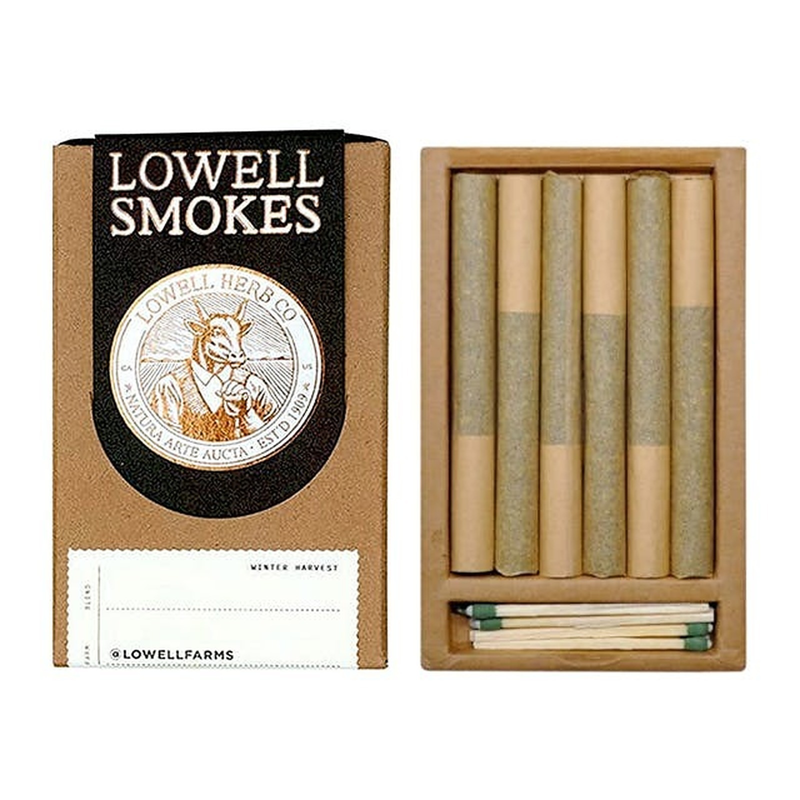 Photograph of product: Lowell Farms | The Vivid Oui'd Blend #2 PreRolls - Animal Cookies And Diesel OG 6Pk 3.5g