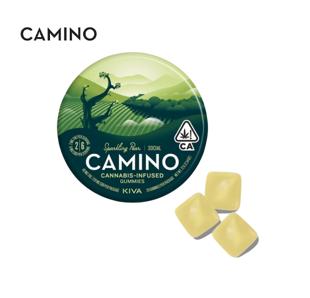 Photograph of product: 3:1 CBD SPARKLING PEAR 120MG CBD 40MG THC 20 PACK GUMMIES