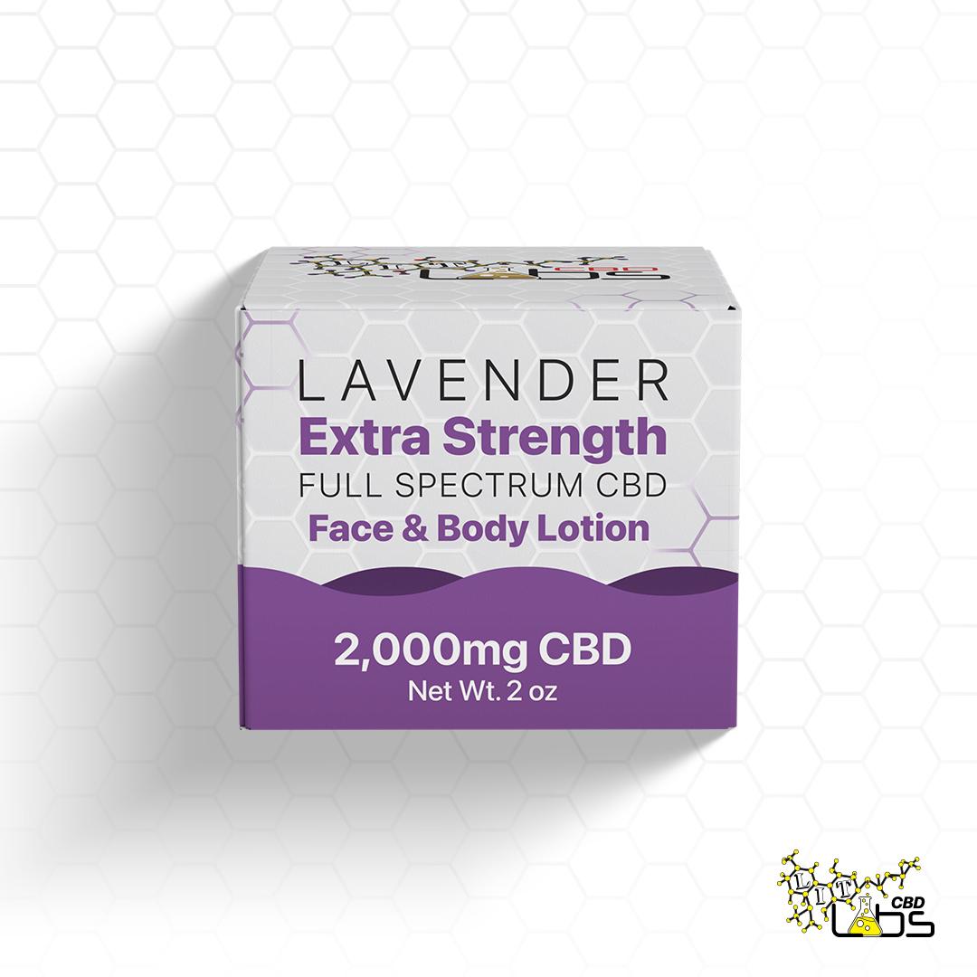 Photograph of product: Lavender | 2000MG CBD Face & Body Lotion