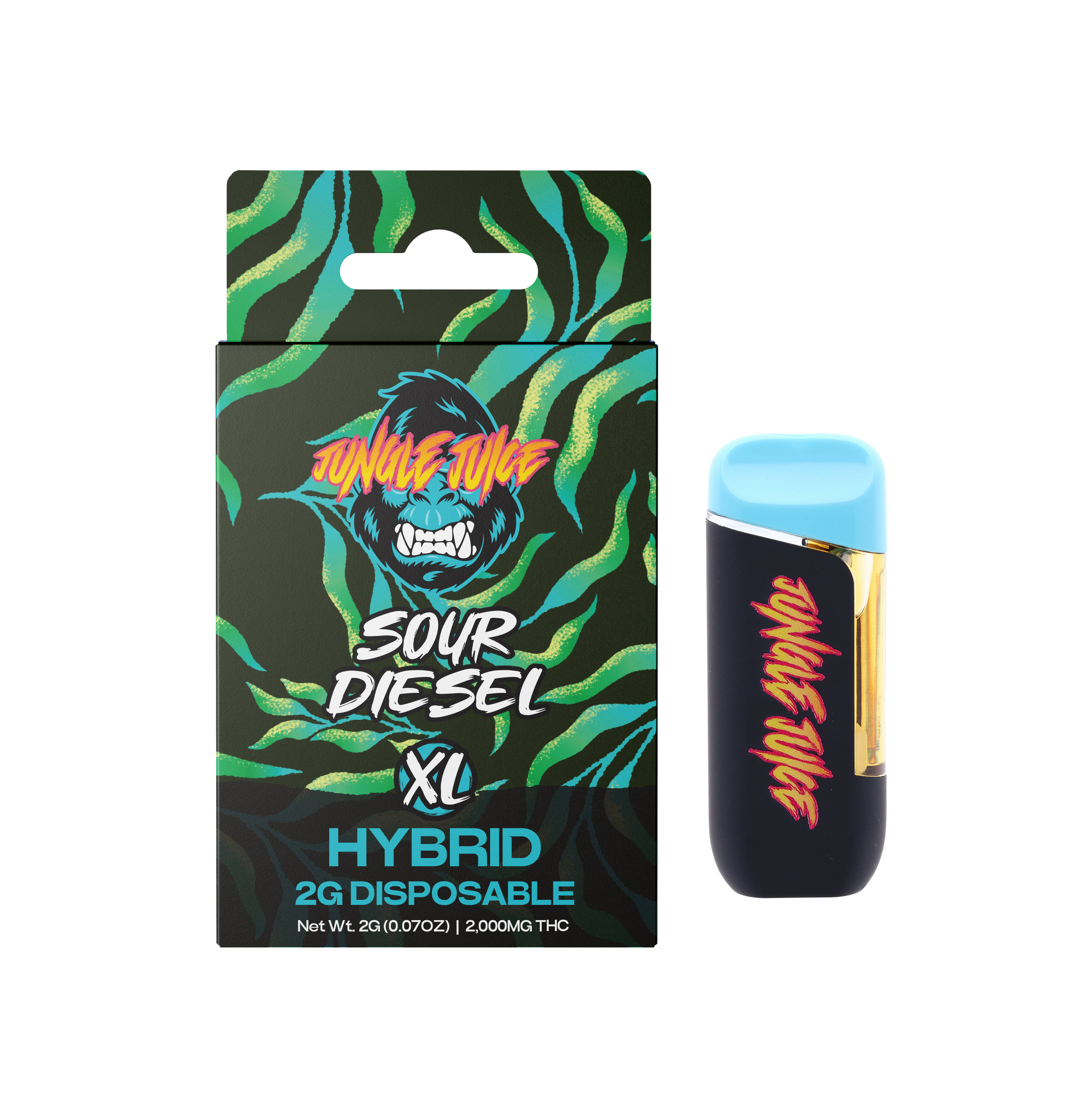 Photograph of product: Jungle Juice - Sour Diesel Disposable 2g